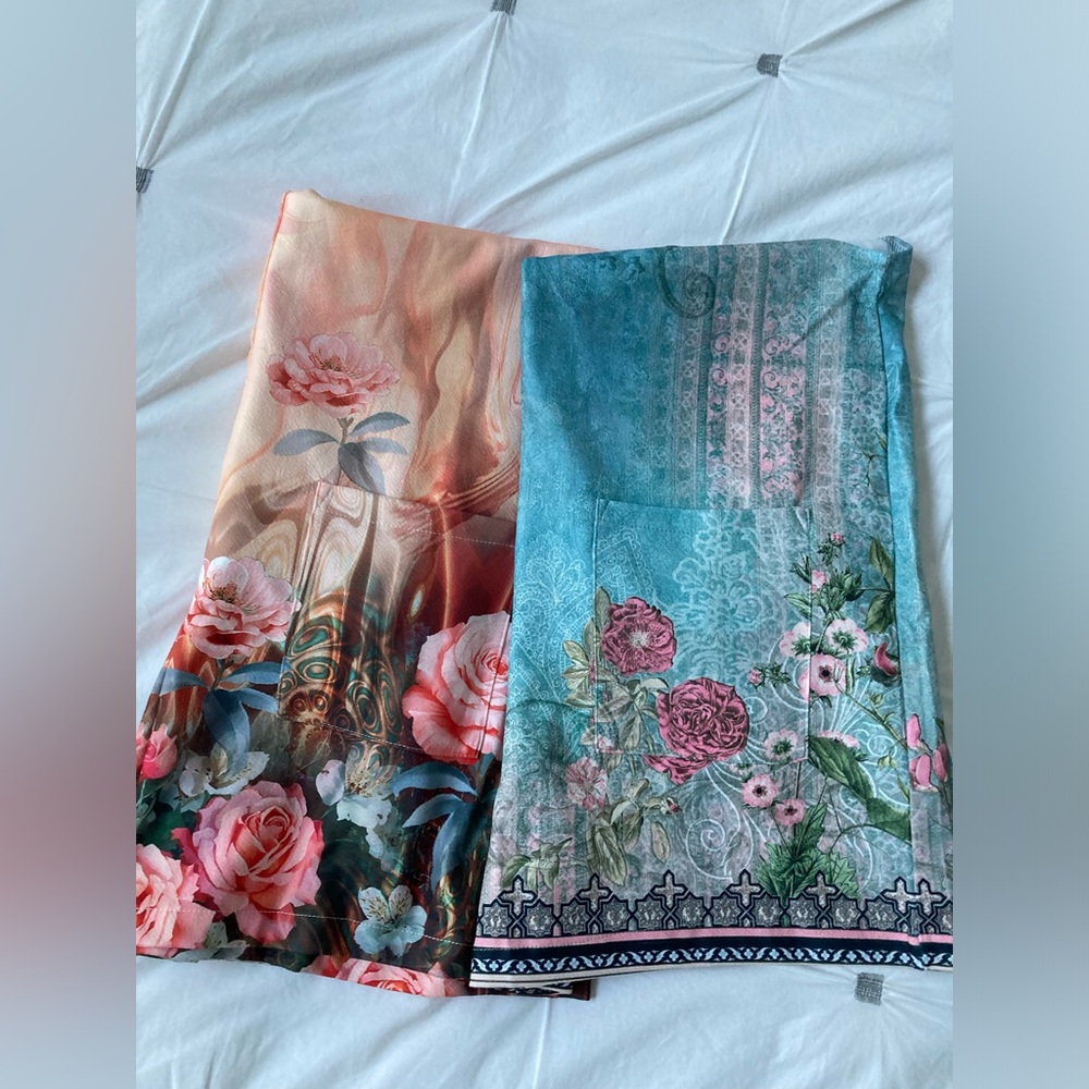 Emery Rose Floral loose fit rompers